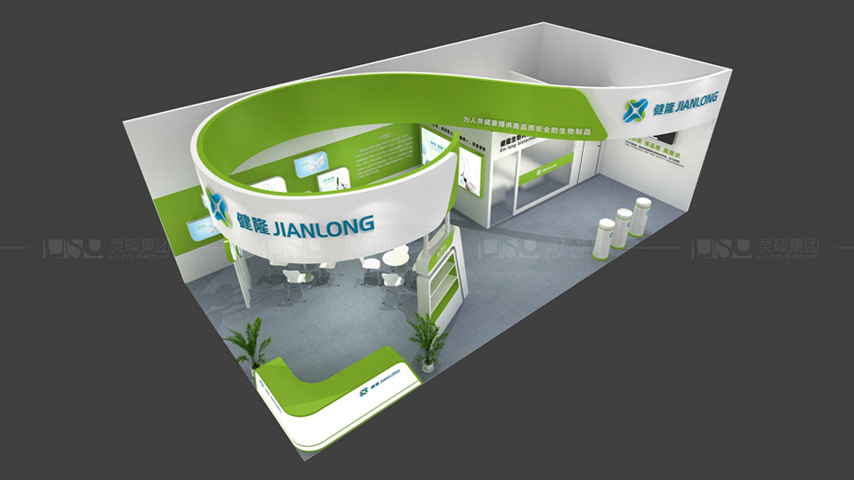健隆生物-FIC展展臺設計案例