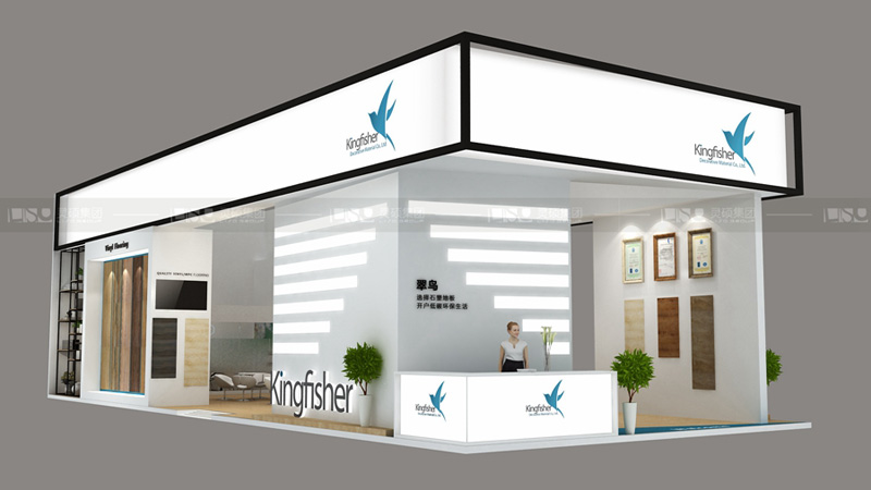 翠鳥-地面材料展臺設計案例