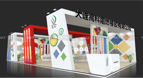 大連高科-地面材料展臺設計案例