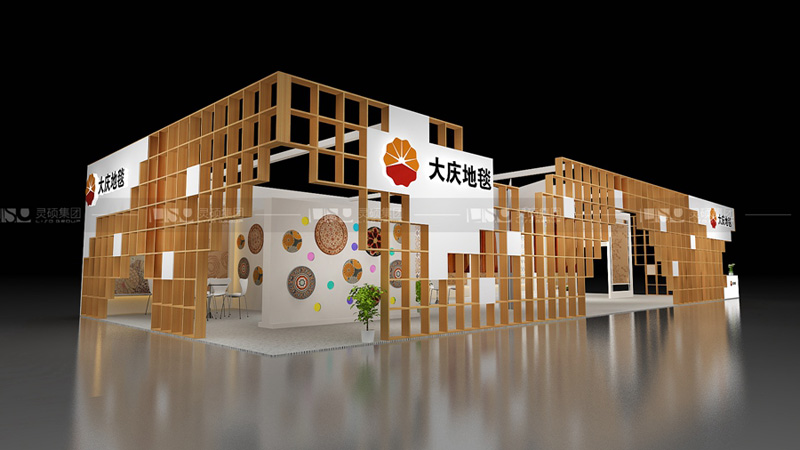 大慶滿馥締-地面材料展臺設計案例