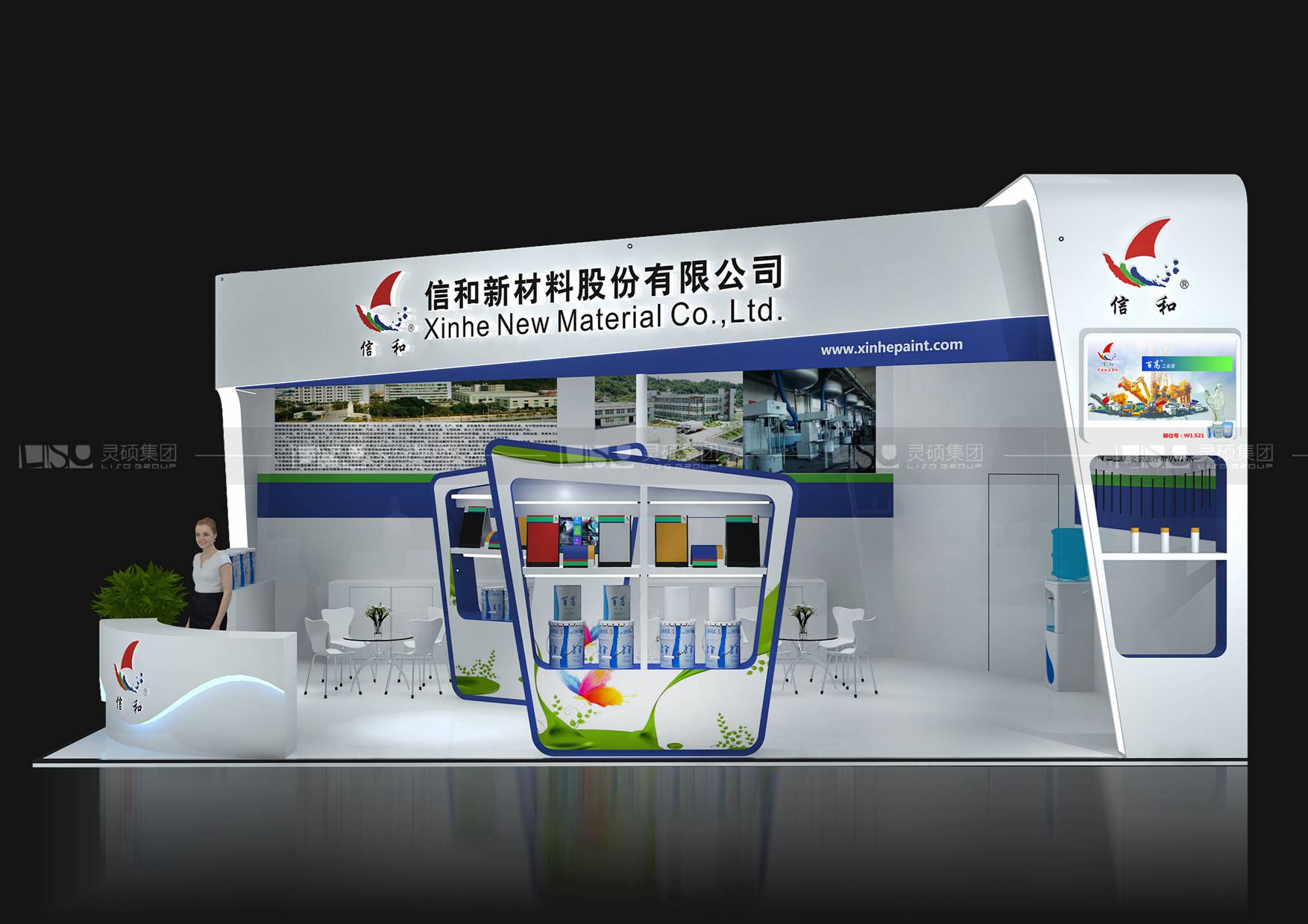 信和-寶馬展展臺設(shè)計案例