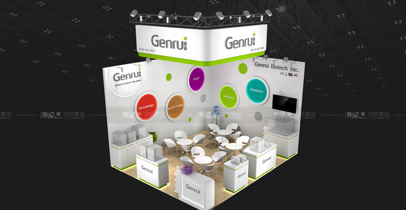 國(guó)外展臺(tái)設(shè)計(jì)搭建-錦瑞生物