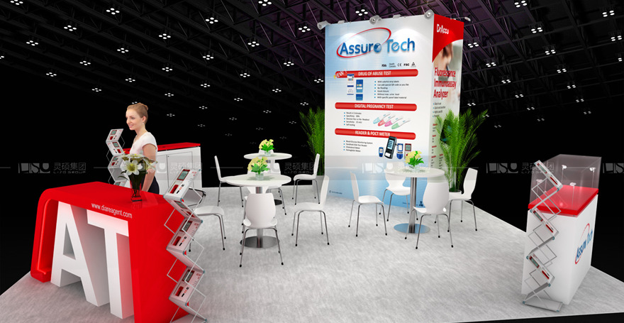 國外展臺設計搭建-安旭生物