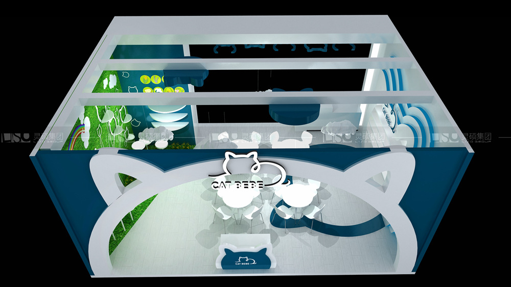 和黃白貓-孕嬰童展臺設計案例