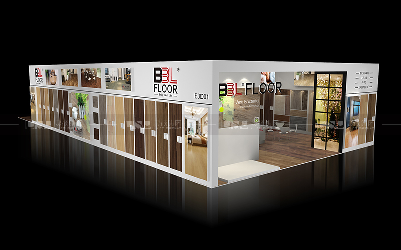 貝爾地板-地材展臺設計搭建案例