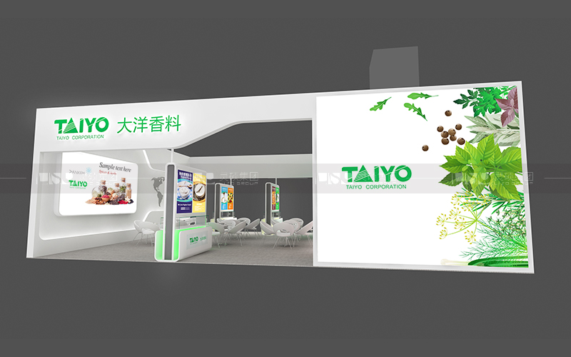 匯捷-食品添加劑展臺設計搭建案例