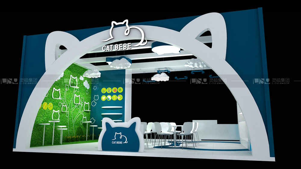 和黃白貓-孕嬰童展臺設計案例