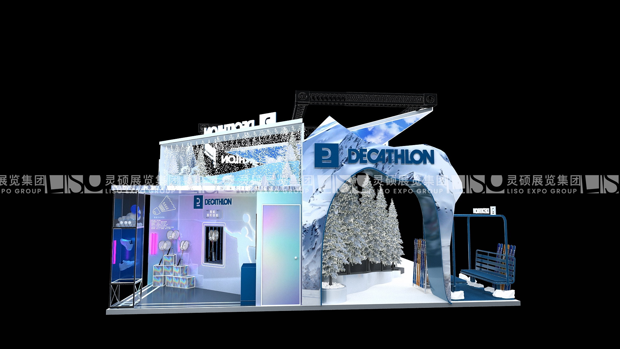 迪卡儂-上海展會展臺設計案例