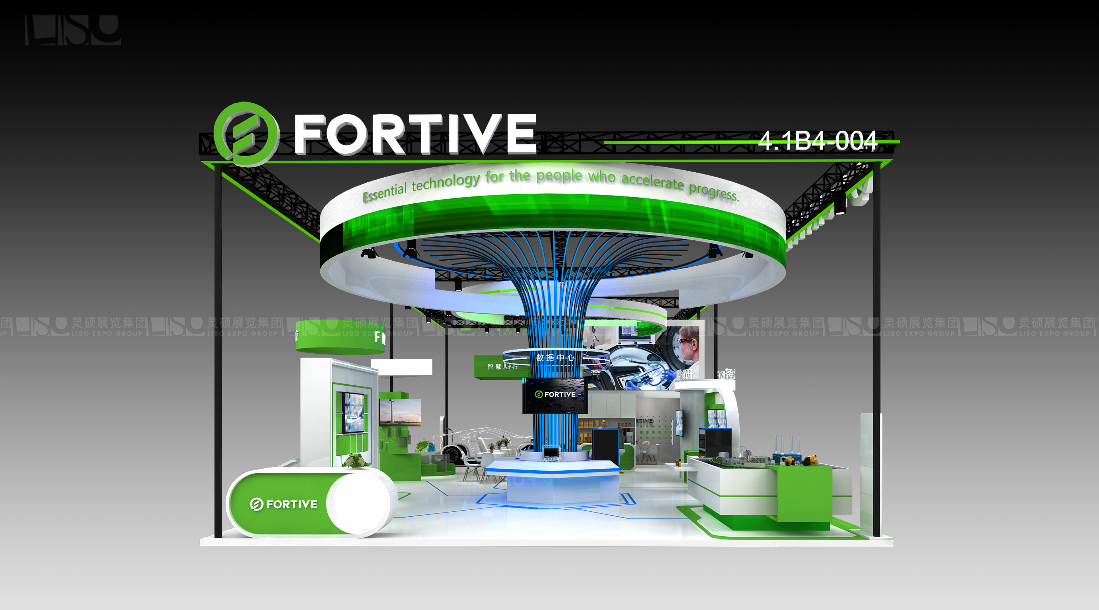 福迪威Fortive-上海展會展臺設計案例