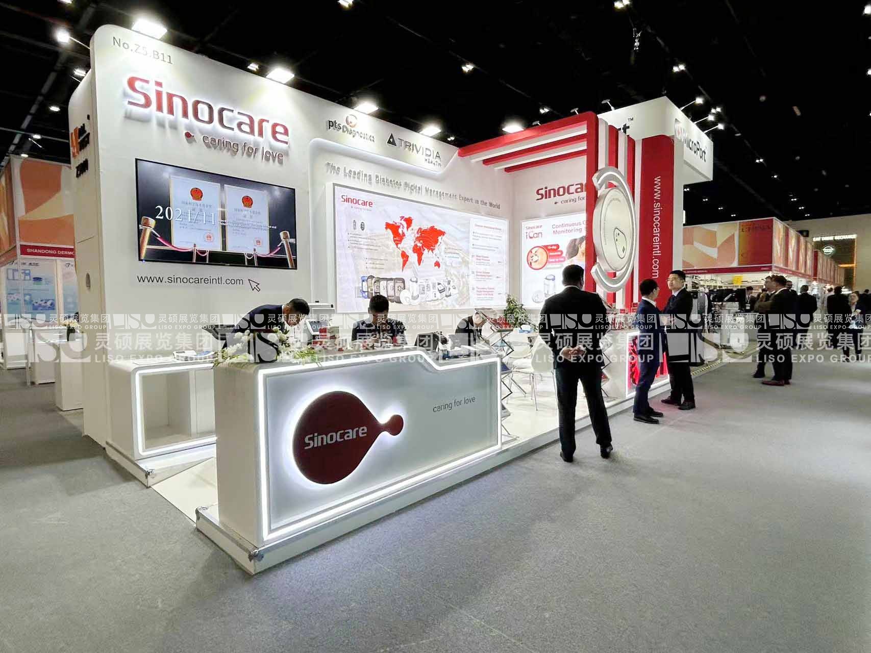 國外展臺設計搭建-三諾