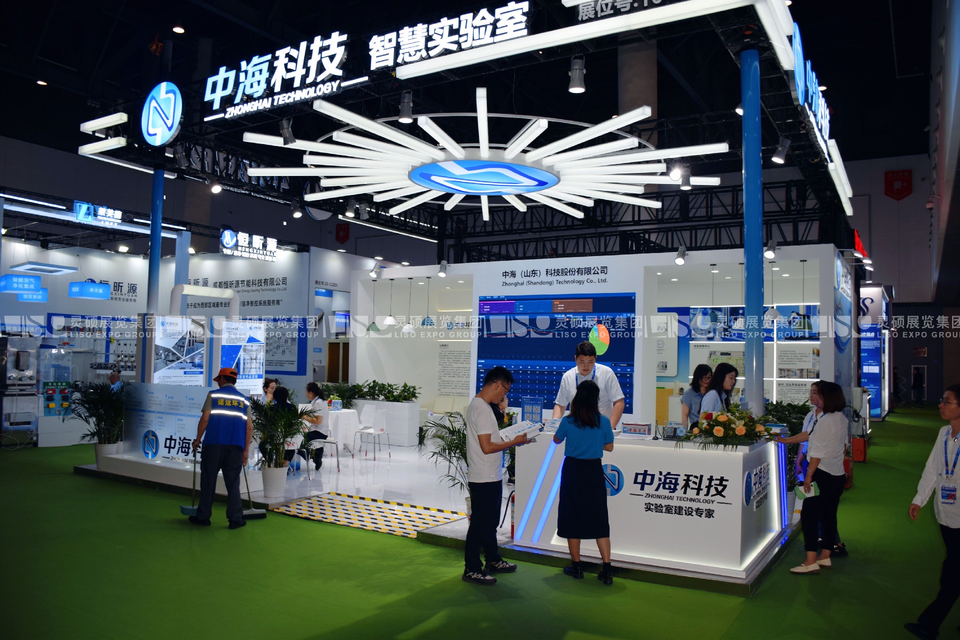 醫院建設大會展臺設計搭建案例-中海科技