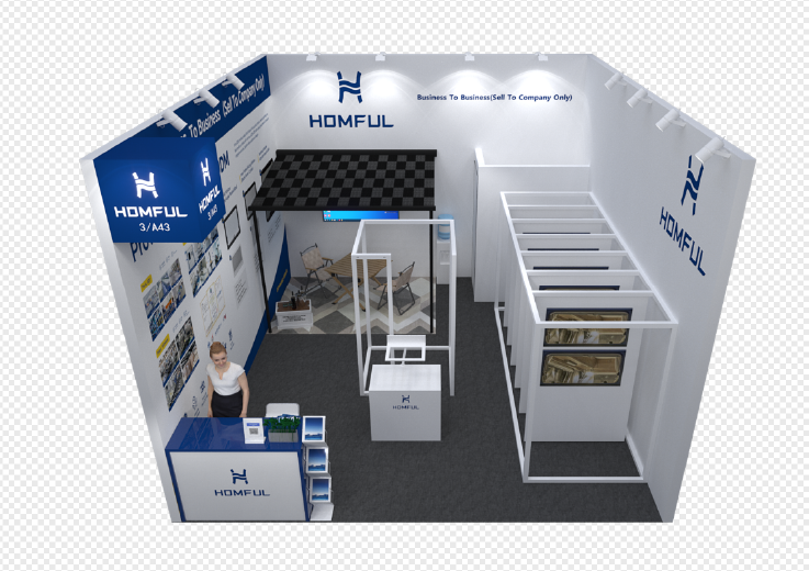 德國杜塞爾多夫房車露營展覽會展臺搭建案例-皓風